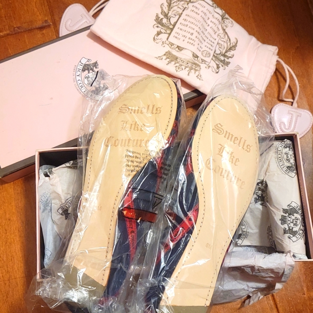 JUICY COUTURE Robbin suede ballet flat NEW - Picture 3 of 3